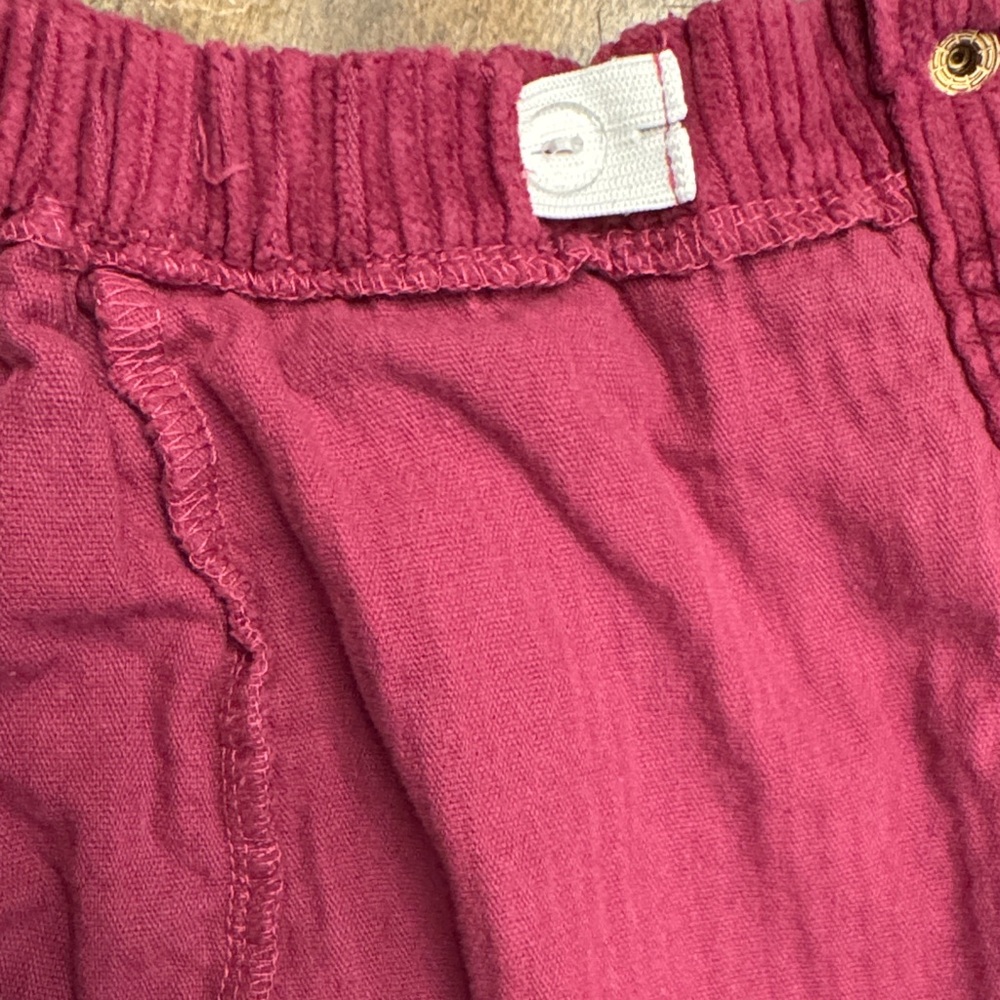 Burgundy Corduroy mini Skirt with Ruffle Detail cotton 100% sz4 girls - Picture 4 of 6